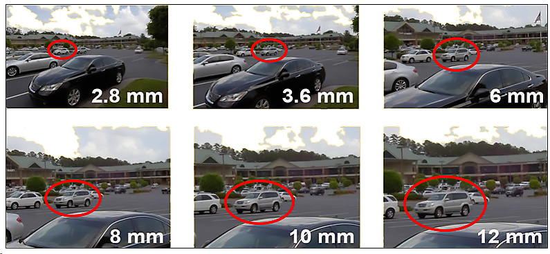 Images show the same vehicle zoomed in at different distances. 